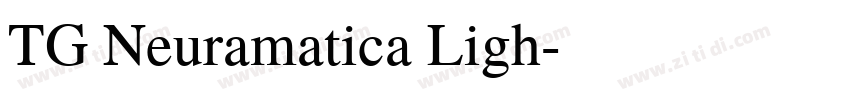 TG Neuramatica Ligh字体转换